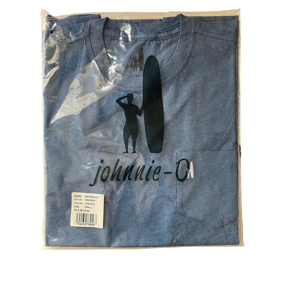 Johnnie-O Heathered Dale T-Shirt Oceanside Mens Clothing Size S NWT Sealed